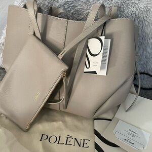 Polene cyme mini in taupe
